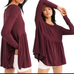 Free People Forever Your Girlfriend Garnet Empress Top Large